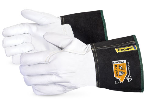399GKGL5 Superior Glove® Endura® Goat Grain Cut Resistant Driver Gloves w/ Kevlar®/Composite Filament Fiber Lining and Gauntlet Cuff